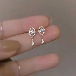 [하프클럽/]보석 귀걸이 여성용 드레스 데일리 귀걸이 파티