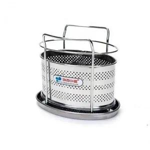 ( )스텐 주방용품 수저통 주방수납대 타원형