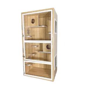 다람쥐 친칠라 하우스 슈가글라이더 우드 케이지 놀이터