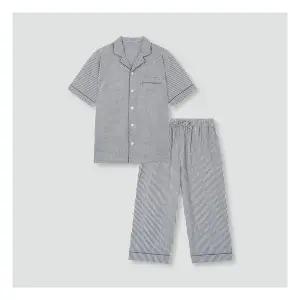 JAJU/자주 남 코튼 시어서커 7부 파자마 세트 라이트 그레이1169265