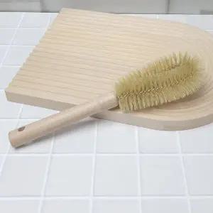 [하프클럽/알티피아]우드 텀블러 브러쉬 타원형 (돈모) 세척솔 젖병 물병