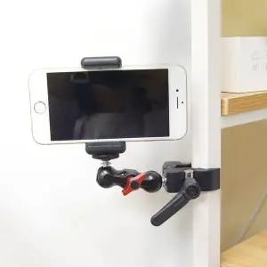 듀얼 1/4 나사 볼 마운트 거치대 DSLR 카메라 캠코더 CCTV 액션캠