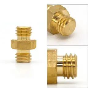 카메라 신주 황동 연결 양구 3/8 나사 변환 볼트 마운트 조명 삼각대