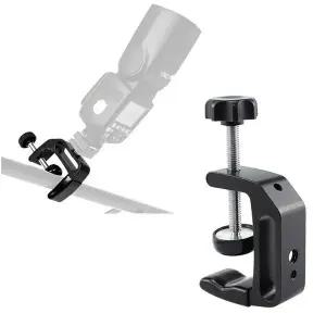 1/4 3/8 나사 홀 Q자형 클램프 거치대 마운트 카메라 플래시 조명