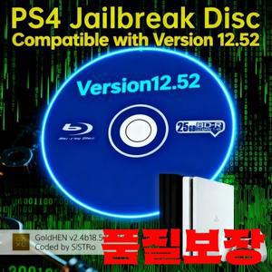 PS4 탈옥 골드 디스크 12.52 최신 펌웨어 지원 부팅 가능 이젝트 페이로드 홈브루 백업 게임