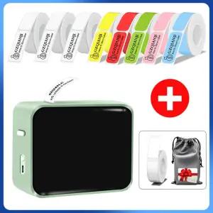 무선 라벨 프린터 P15 휴대용 블루투스 열 메이커 미니 기계 접착 스티커 테이프 포함 홈 오피스 사용