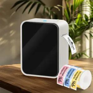 5PK P15 라벨 용지 롤 또는 미니 휴대용 프린터 블루투스 메이커 잉크 없음 무선