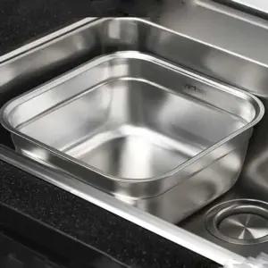 사각설거지통 키친아트 설거지통 싱크대 식기 보관통 사각형 8L 설거지선반