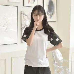 몰 반짝 반짝 별 반팔티 3컬러 여자 반티 생활 무지 복 티셔츠 단체 티주문제작 반티 생활복 팀복