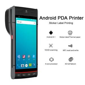 CHWEIDA 안드로이드 휴대용 POS 단말기 열 라벨 및 자가 접착 프린터 QR 코드 리더 견고한 PDA RS60