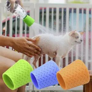 휴대용 실리콘 페트병 샤워헤드 간이 야외 샤워기 물병 물통 생수