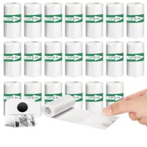 미니 프린터 용지 열 스티커 자체 접착식 열전사 포토 라벨 사진용 T