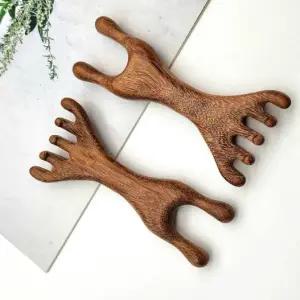 ( )바디괄사 원목 더블헤드 지압 괄사빗 괄사마사지기