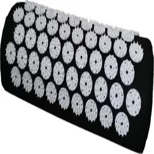 목 뒤통수 를 위한 도로선 지압 마사지 베개 침술 마사지기 블랙