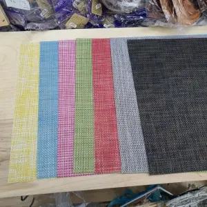 7종왕골 소형체크 그물 플레이티우 방수 식탁매트 방수식탁매트 실리콘테이블매트