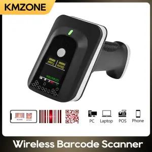 무선 블루투스 바코드 리더 휴대용 스캐닝 슈퍼마켓 물류 제품 1D 2D 스캐너 2.4G