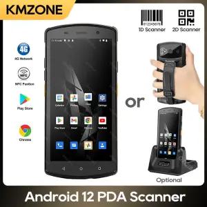 안드로이드 12 휴대용 PDA 터미널 4GB 1D 2D 바코드 스캐너 5.7 인치 4G WiFi GPS NFC 견고한 창고 데이터
