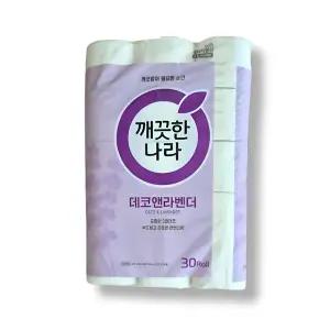 [골드스마일]깨끗한 나라 데코 앤 라벤더 30m 30롤