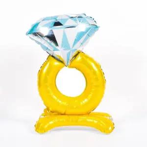 스탠드은박풍선(중형)다이아반지 기념일 생일 장식