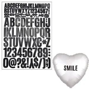 레터링풍선스티커(영문/고딕체)