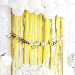 파티 스트리머 세트 옐로우3종 장식 가랜드 생일