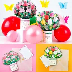 3D입체카드(플라워) 카네이션 어버이날 스승의날 튤립