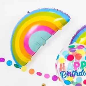 슈퍼쉐잎은박풍선(대형)마카롱무지개 파티 장식 행사