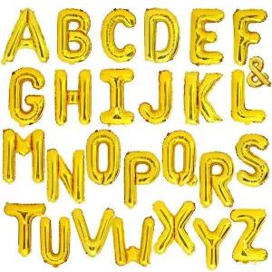 알파벳 은박 풍선 소 골드 생일 백일상 돌잔치 환갑