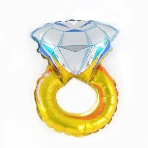 슈퍼쉐입은박풍선 반지모형(소)클리어 프로포즈 풍선