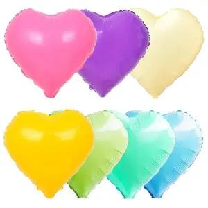 45cm은박 풍선 마카롱 하트 생일 파티용품 장식 행사