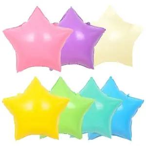 45cm은박 풍선 마카롱 별 생일 파티 호일 장식 스타