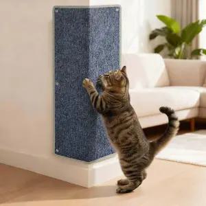 모서리 고양이 긁힘 및 벽 - 양면 사용 가능한 두꺼운 카펫 패드 내구성을 위한 가장자리 포장 디자인