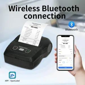 HZTZ 미니 라벨 프린터 휴대용 열전사 바코드 QR 코드 스티커 영수증 쥬얼리 케이블