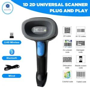 볼란드 U20 1D 2D 바코드 스캐너 QR 리더 무선 슈퍼마켓 계산원 및 창고 관리용