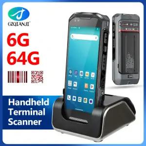 견고한 안드로이드 13 휴대용 터미널 PDA 4G64G NFC 1D 2D QR 바코드 스캐너 리더 Wifi GPS 데이터 수집기