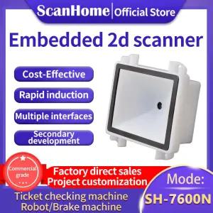 ScanHome 고정 마운트 바코드 스캐너 내장 리더 엔진 USB RS232 1D 2D QR PDF417 핸즈프리 스캔 SH-7600N
