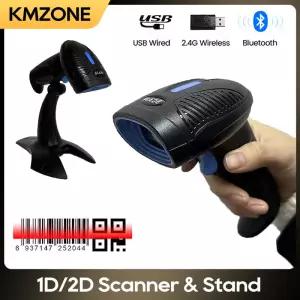 유선 QR 코드 리더 또는 무선 블루투스 휴대용 바코드 스캐너 PDF417 데이터 매트릭스 1D 2D