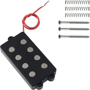 1Pcs Yootones 무소음 굿 밸런스 4 스트링 베이스 기타 픽업 기타(블랙)와 호환 가능