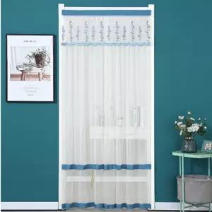 문커튼 가리개 레이스 방문 가림막 80x200cm 주방 현관 공간분리 가리 입구 접착 베란다 다용도 도실