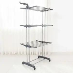 이동건조대 JT 고급형 6단 빨래건조대 이동접이식 공간 활용