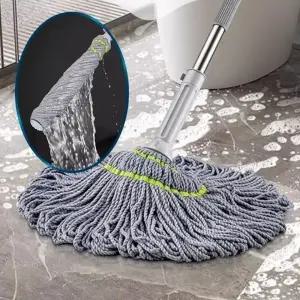 (옵션 단일옵션)스핀업 원터치 탈수 가정용 바닥청소 대형 밀대걸레