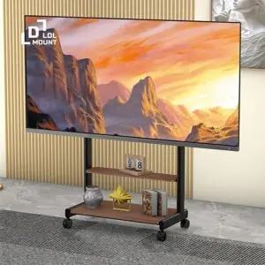 ( )엘디 엘마운트 대형 TV스탠드 이동형스탠드 FS86M 선반포함