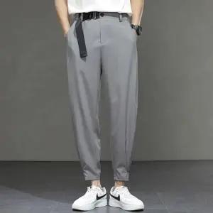 남성 특이한 벨트 바지 봄가을 간절기 슬랙스 팬츠 (HSJ-WB09C67)