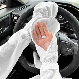 ( )자외선차단토시 여름토시 햇빛차단 손등커버 팔토시 2세트 화이트