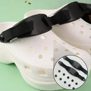 호환 크록스 밴드 2p 교체 셀프 CROCS 호환용 스트랩 수리 뒤꿈치 끈 수선 리폼 클립 단추 포함
