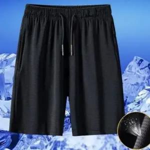 남성 여름 메쉬 쿨 스판 반바지 아이스 팬츠 반바지 (HSJ-WFHOUKY)