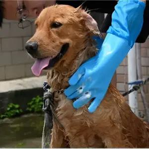 실리콘 강아지 목욕장갑 고양이 죽은털 제거 브러쉬 털갈이 장갑 털관리