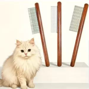 고양이 참빗 3종 세트 일자빗 털갈이빗 브러쉬 죽은 엉킨 털 머리빗 장모 단모