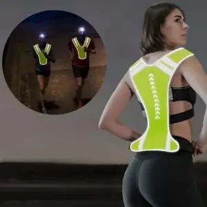 야간 라이딩 반사조끼 마라톤 안전 형광 반사 조끼 신호수 작업용 라이더 조깅