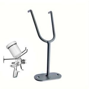 WENXING HVLP 중력 피드 페인트 스프레이 건 홀더 스탠드 벽 벤치 마운트 후크 부스 컵/고정 브래킷